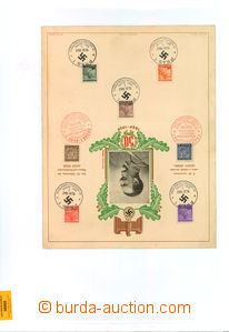 38060 - 1939-42 first day sheet 50. birthday leader with printed pho