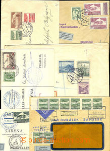 38065 - 1931-39 issue III comp. 7 pcs of air-mail letters, interest