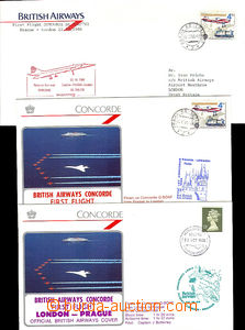 38083 - 1986 VELKÁ BRITAIN the first flight London - Prague - Londo