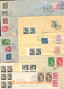 38130 - 1945-46 CZECHOSLOVAKIA 1945-92 comp. 11 pcs of letters with