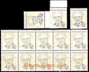 38137 - 2003 Pof.364, president Klaus, selection of blk-of-10 and 3