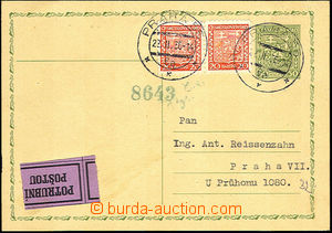 38153 - 1936 Pneumatic tube post CDV49 sent by pneumatic tube post