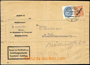 38156 - 1933 service letter franked with. mixed franking service stm