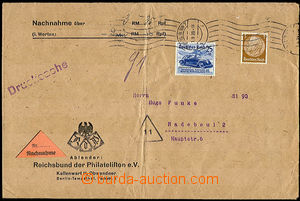 38157 - 1939 C.O.D. letter with franking stamp. with additional-prin