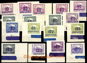 38182 - 1922 Pof.DL15-DL28, Postage Due - overprint issue Hradcany,