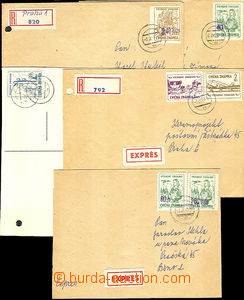 38192 - 1969 TRAINING STAMPS comp. 5 pcs of entires franked with. t