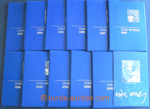 41039 - 1993-2003 ČESKO ročníková alba ČP 1993-2003 vč. pří