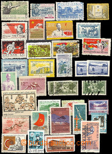 42238 - 1960-80 VIETNAM comp. of stamps on/for 3 pcs of stock-book