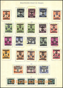 43788 - 1920-45 GERMANY / GG menší sbírka na volných listech do