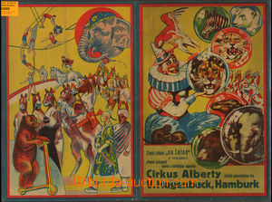 44595 - 1930 POSTER on/for circus Alberty from Hamburg, Winter circ