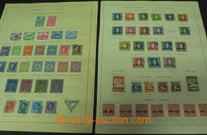 44957 - 1850-1920 AUSTRIA neúplná sbírka na volných albových l
