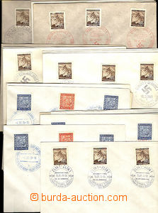 45184 - 1939-43 PŘÍLEŽITOSTNÁ RAZÍTKA ČaM sestava 29ks nepro