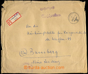 45448 - 1945 SS Feldpost, R dopis zaslaný přes FP 262 do Bambergu