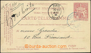 47569 - 1881 dopisnice pro potrubní poštu, Mi.RP7, 2 různá raz.