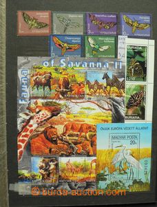 48548 - 1950-2005 NÁMĚT Fauna, série známek a množství aršík