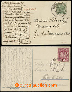 51845 - 1907-17 2ks pohlednic s otisky VLP č.394 Kuttenberg - Zruč