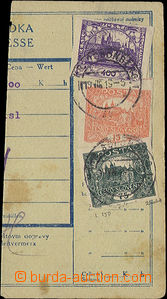 52231 - 1919 ústřižek průvodky s frankaturou Hradčan, mj. Pof.1