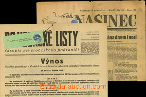 52271 - 1941, 1942 comp. 2 pcs of journals, Sunday Našinec, 18.5.19