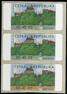 52458 - 2000 Pof.AT1 Veveří 0,40Kč s *, ve 3-pásce