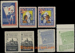 56035 - 1931-48 SCOUTING, comp. 7 pcs of Czechosl. advertising label