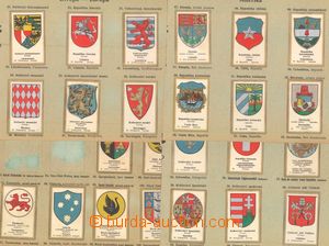56399 - 1930 Heraldry collection labels with státními coats of ar