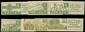 56863 - 1960? comp. 7 pcs of labels Child's competition house cultur