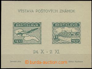 57989 - 1937 advertising label to exhibition Bratislava 1937, pseudo