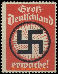 58765 - 1933 propagandistic label Gross Deutschland (Germany) erwach