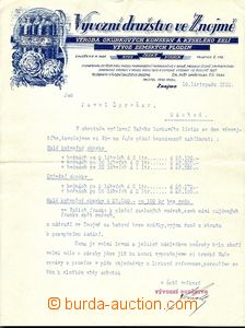 58928 - 1925-35 comp. 4 pcs of decorated invoices firm from Znojmo (