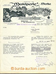 58933 - 1937-43 comp. 4 pcs of decorated invoices firm (Waldperle-We