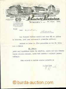 58935 - 1933-43 comp. 4 pcs of decorated invoices firm (J. Emmer & s