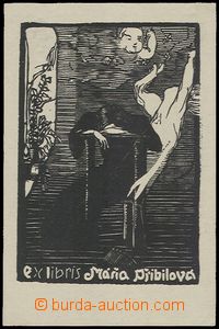 59327 - 1911 VÁCHAL Josef (1884–1969): exlibris Máňa Přibilov