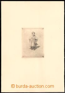 59359 - 1902 ÚPRKA Joža, (1861-1940), Jožka s klepačků, lept, r