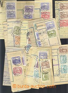 61806 - 1919-20 ČSR I., partie 50ks ústřižků poštovních prův