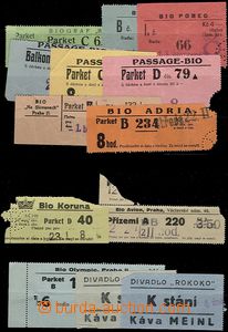 61820 - 1928-29 ADMISSION TICKETS selection of 28 pcs of entrance t