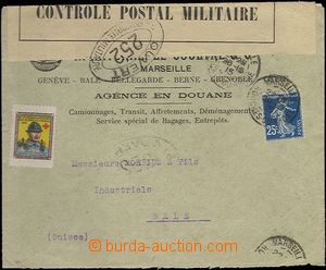 63405 - 1915 commercial letter with Mi.119a, CDS Marseille 22.12.15,