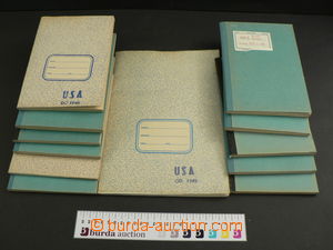 63453 - 1880-1950 USA sestava 12ks výběrových sešitů, 1x form