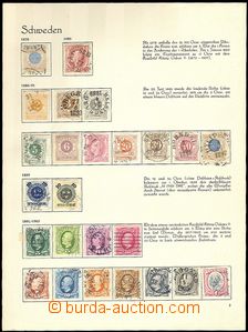 63521 - 1878-1940 SWEDEN malá neúplná generální sbírka umíst