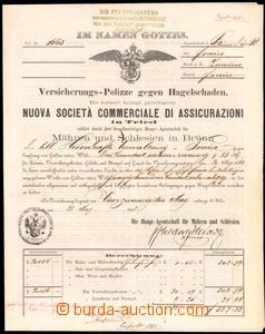 64036 - 1863 INSURANCE insurance form, decorative insurance form in