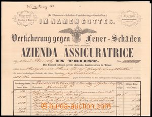 64037 - 1865 INSURANCE insurance form, decorative insurance form in
