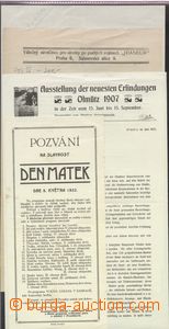 64093 - 1907-32 sestava 4ks písemností, které se týkají: Výsta