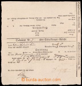 64139 - 1817 MILITARIA tištěné potvrzení platby za nocleh 5. ko