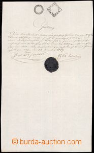 64172 - 1817 AUSTRIA  release, big black seal, revenue 4F, cat. Kori