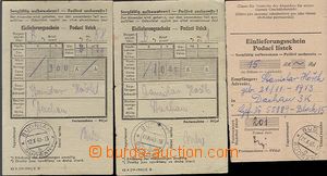 64339 - 1943 KT DACHAU 2ks podacích lístků na balík a 1 ústři