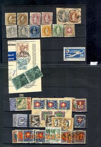 64491 - 1880-1970 SWITZERLAND neuspořádaná partie známek, čás