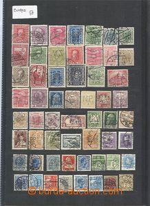 64546 - 1900-50 PERFINY Evropa, sestava 274ks zn. s perfiny převá