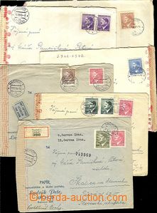 64612 - 1942-44 ČaM sestava 13ks celistvostí zaslaných na Sloven