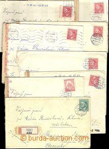 64618 - 1942-45 ČaM sestava 25ks dopisů zaslaných na Slovensko,