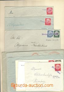 64760 - 1938-45 SUDETY sestava 34ks celistvostí s provizorními ra