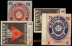 65006 - 1930 Czechoslovakia  control stamps on/for flour and krmiva,